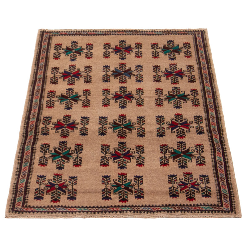 Tapis brun clair Rizbaft 3 pi 0 po x 4 pi 6 po
