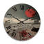 Horloge murale en bois massif Opelika-1254599830