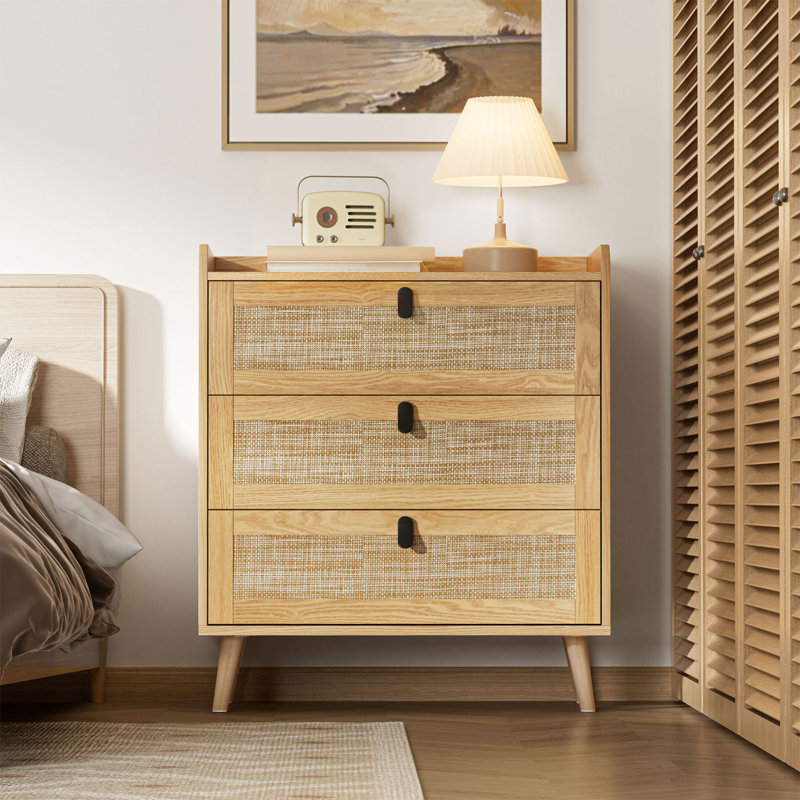 Aarsh 15.7'' W 3 - Drawer Dresser, Natural