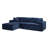Vicenzo Boneless 110.5" LAF Compression Sofa-In-A-Box Sectional Sofa, Porcelain Chenille-104584422-104584421