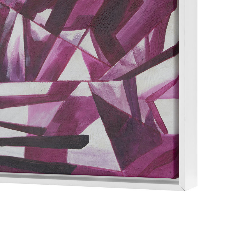 Asha Framed Canvas, Purple