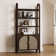 Boho 3-Shelf Bookshelf Cabinet With Rattan Doors