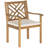 St. Mark"s Place 4 - Person Acacia Wood Patio Dining Set with Square Table , Cushions Included-848933007