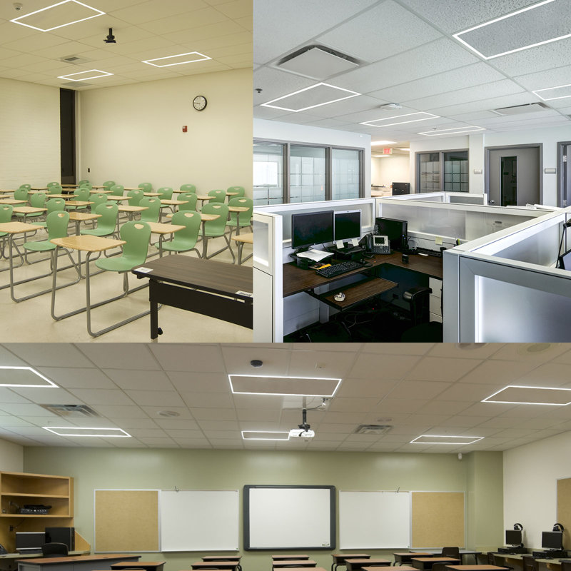 Dimmable Rectangle Flat Panel Ceiling Light