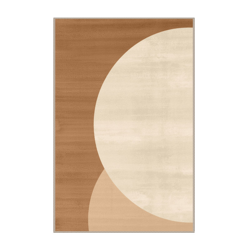 Tapis beige lavable à la machine Bemott, 5 x 7