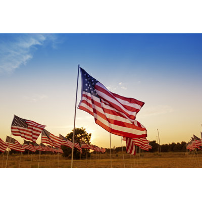 Usa Flag at Sunset by Creativeye99