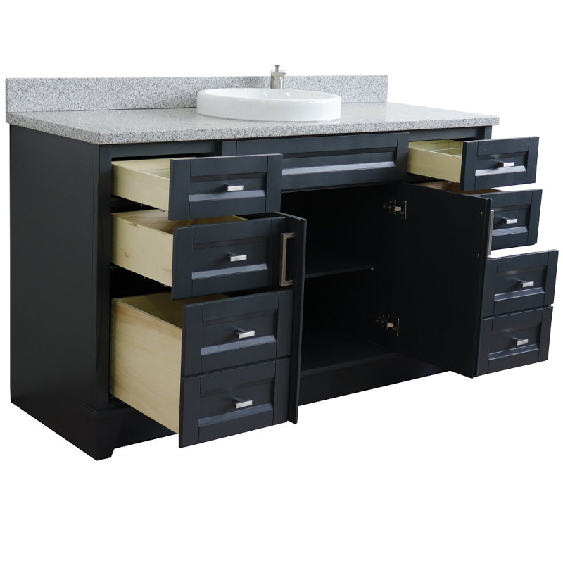 Ensemble de meuble-lavabo simple 61 po Strattenburg, Granite