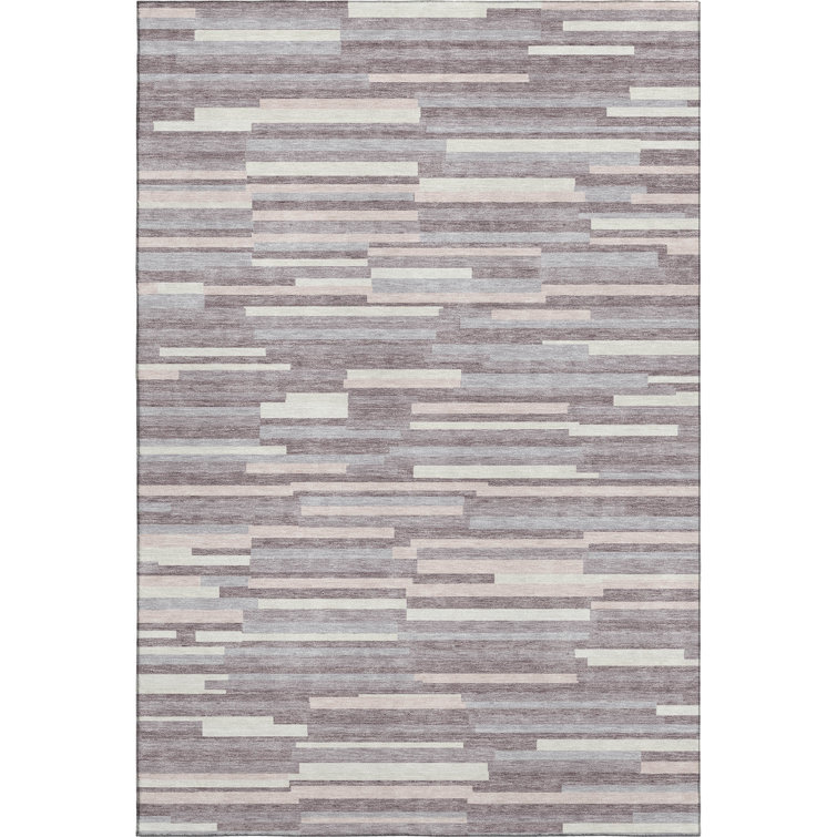 Premium Machine Washable Prisco Lavender Rug