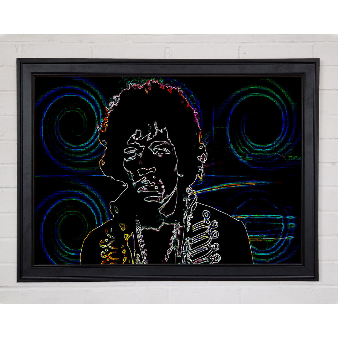 Jimi Hendrix Psychedelic - Druck