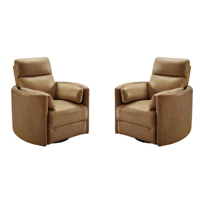 Ensemble de deux fauteuils inclinables et pivotants