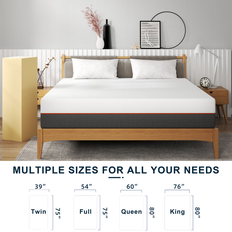10" Medium Memory Foam Mattress in a Box, Full