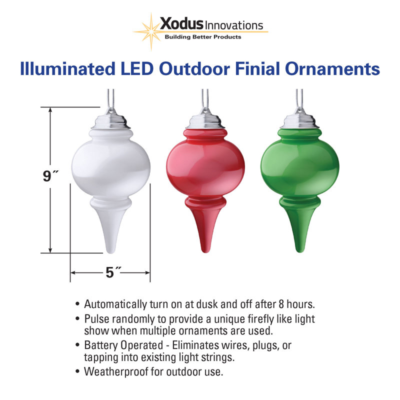 6'' Finial Ornament