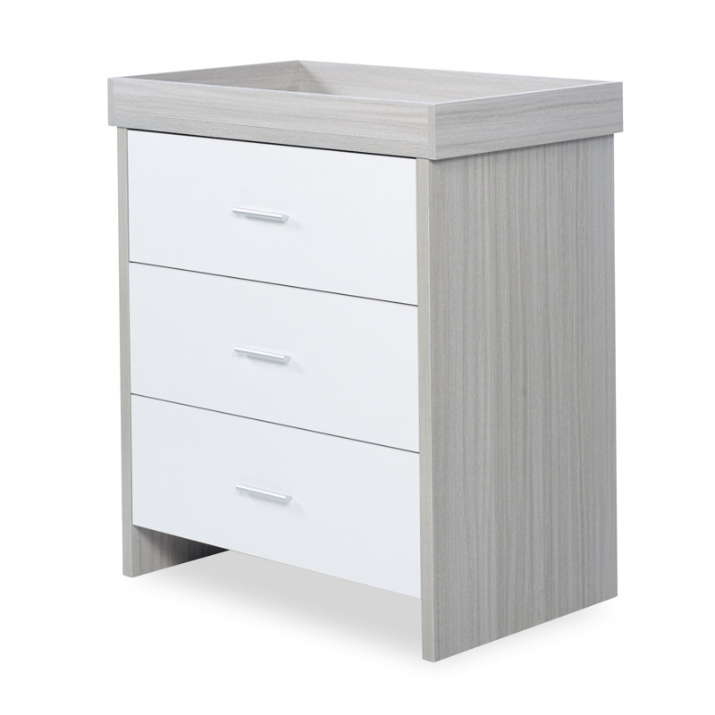 Pembrey Changing Unit / Chest, Ash Grey/White