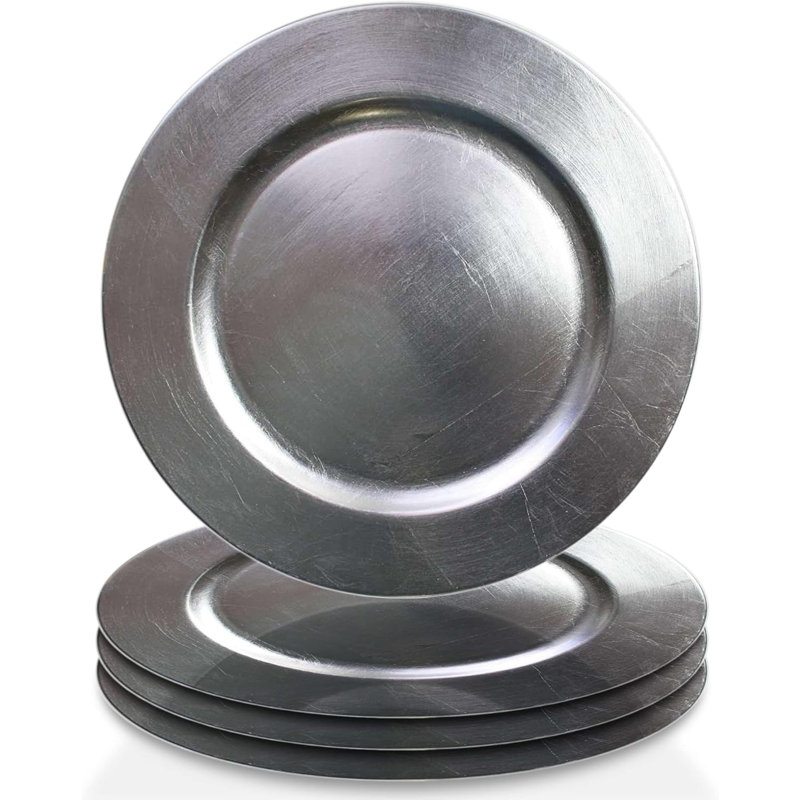 Ensemble de 4 assiettes de présentation Wellston Silver