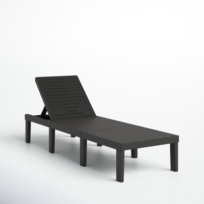 Aldridge Sun Lounger Plastic White by AllModern