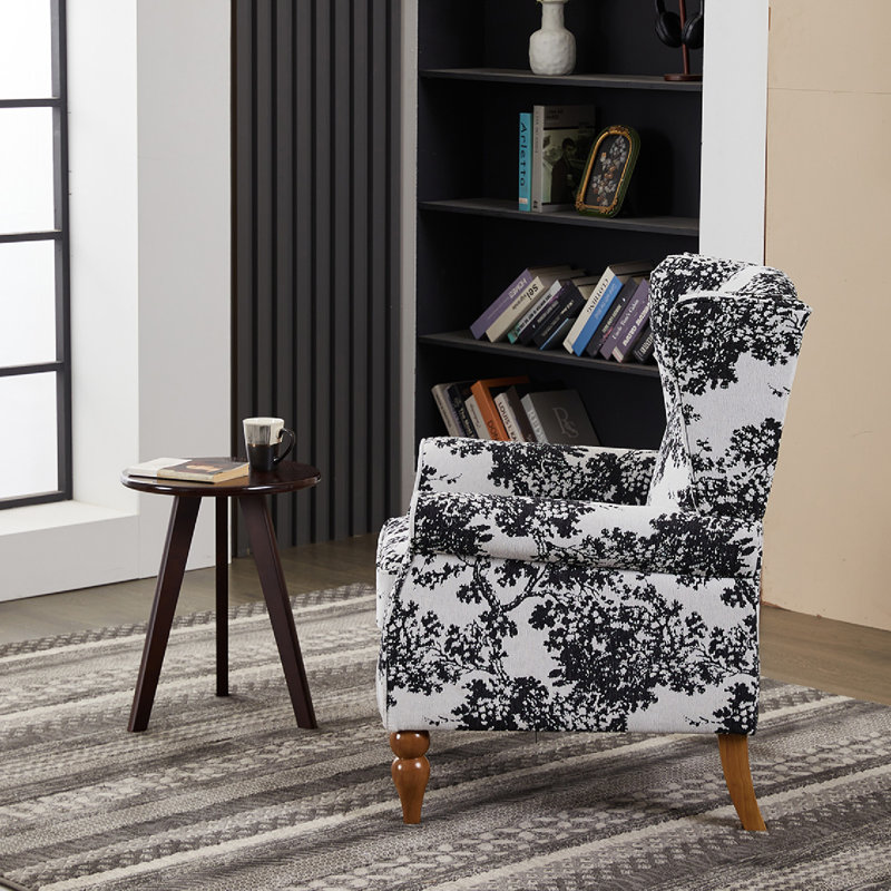 Wingback Accent Chair with Coffee Table