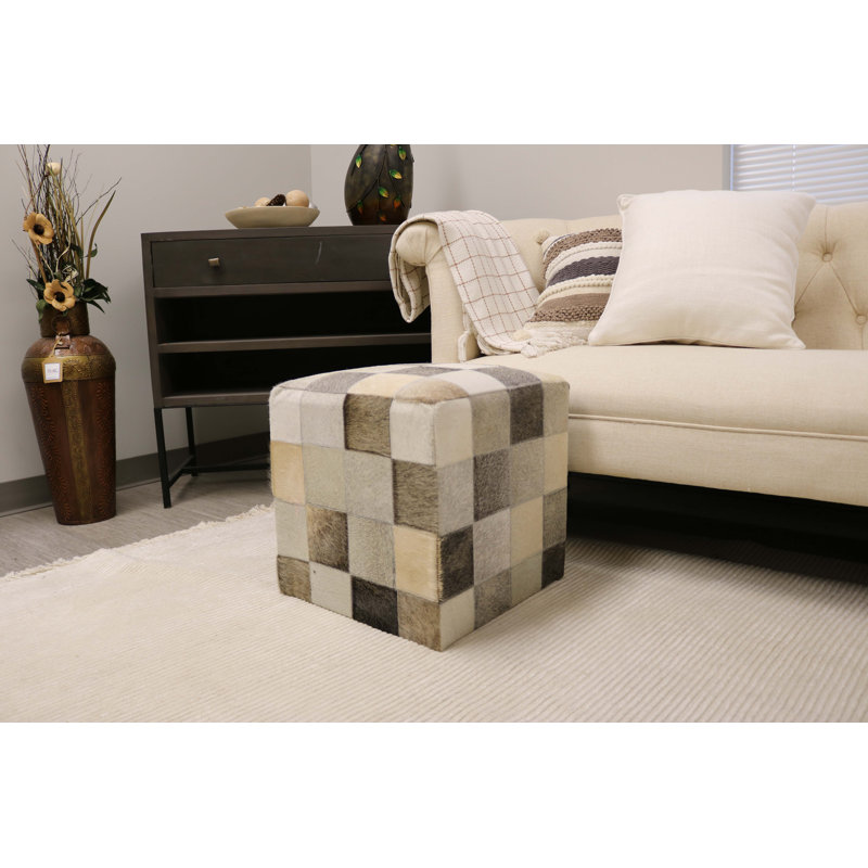 Chanda Leather Ottoman