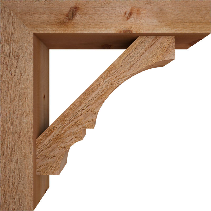 Support de bloc Balboa avec entretoise décalée, 38 x 38, Cèdre rouge occidental de l 8 po (scié brut)