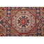 Tapis oriental bleu fait à la main Kazak