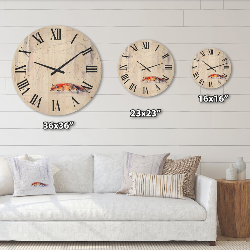 Horloge murale Fox, Moyen