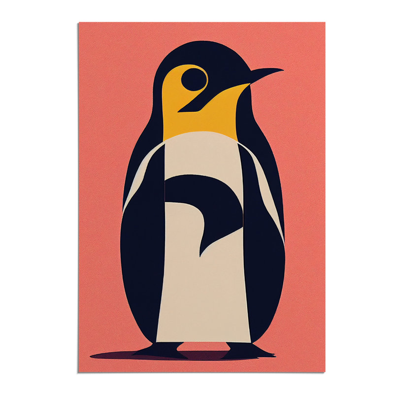 Penguin Abstract No.5 - Wall Art, Paper, 42cm H x 29.7cm W, No Matte