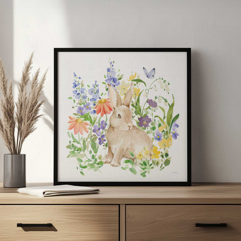 «Spring Celebration IV» par Katrina Pete, reproduction d'art, Brun, H 20 po x l 20 po