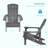 Younts Outdoor HIPS Plastic Adirondack Chair Modern Patio-585270954