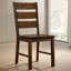 Ensemble de 2 chaises d'appoint en bois