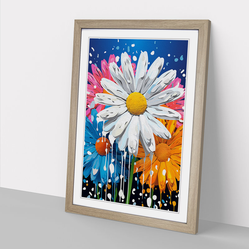 Single Picture Frame Print on Wood, Oak Framed, 46cm H x 34cm W