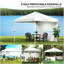 10X 10 Ft Party Tent Pop Up Canopy Tent With 2 Half Sidewalls With Wheeled Carry Bag