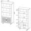 3-shelf Cabinet Bookcase