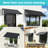 Powder-coated Metal Frame Standing Seam Fixed Window Awning All Weather Protection Door Canopy for Entrance, Windows, Porches, Balconies-126954196-126954201