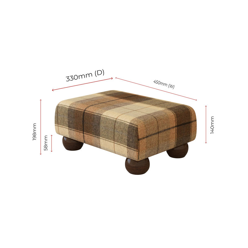 Manufactured Wood Accent Stool, Mahogany