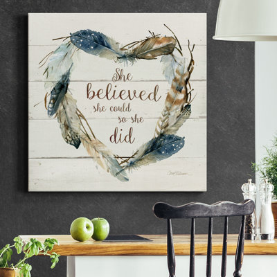 " She Believed She Could "