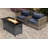 Lsi 2 Person Seating Group With  Sunbrella Cushions And Rectangle Metal Firepit-2046605510
