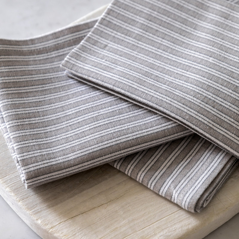 Semiko Cotton Blend Striped Napkin