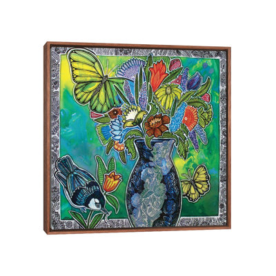 From The Garden by Lynnette Shelley - Floater Frame Painting on Canvas