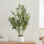 Arbre en pot artificiel 2 pi. Faux plante avec 22 fruits. Faux arbre à base de ciment pour décoration intérieure et extérieure