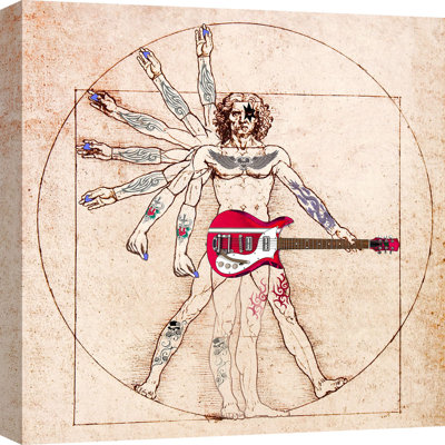 De Humano Rock'n'roll by Steven Hill - Wrapped Canvas Print