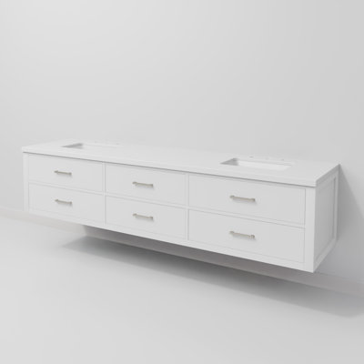 Ensemble de meuble-lavabo double 84 po