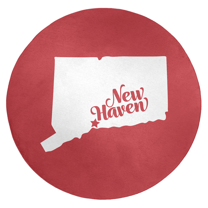 Tapis en poly-chenille new refuge connecticut, Rond 5 pi
