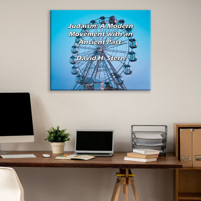Astoria Grand Gallery Wrapped Canvas By David H. Stern: "Judaism: A Modern Movement with an Ancient P