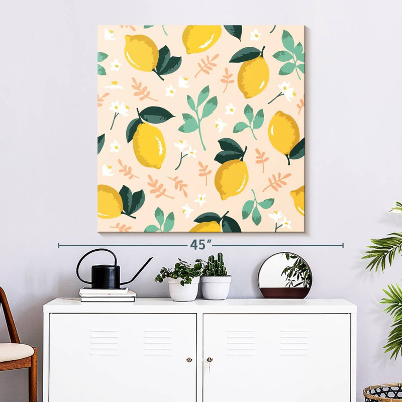 Yarlin Lemon And Flowers Pattern
