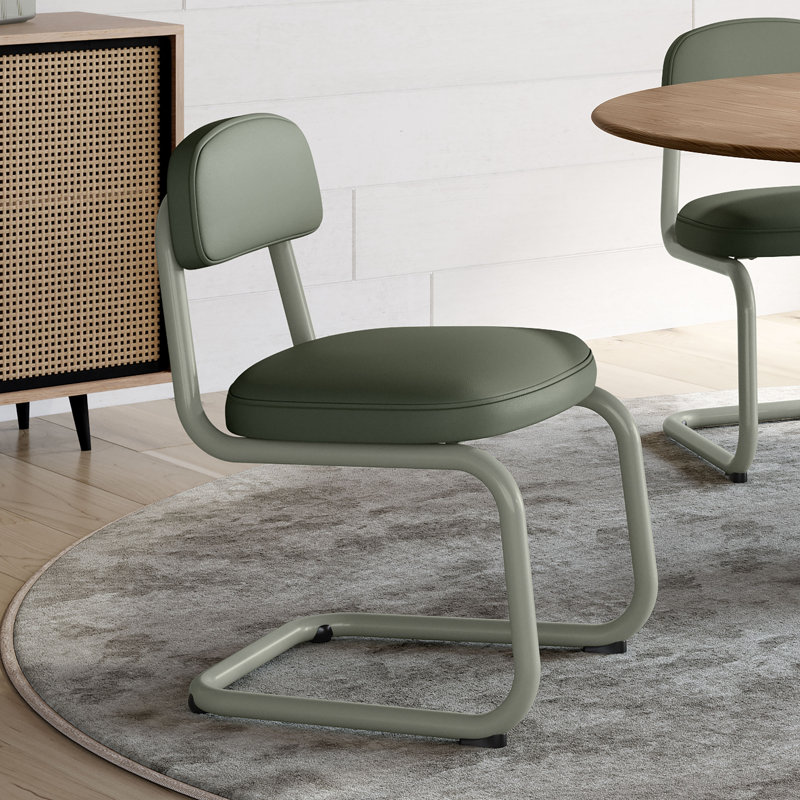 Chaise rembourrée Amisco Flynn, Vert / vert sauge