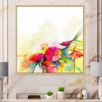 " Paintbrush Spring Flowers Impression "