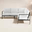 Canapé modulaire en aluminium Armando de 78 po de largeur avec coussins Sunbrella-1841622142-1835937040