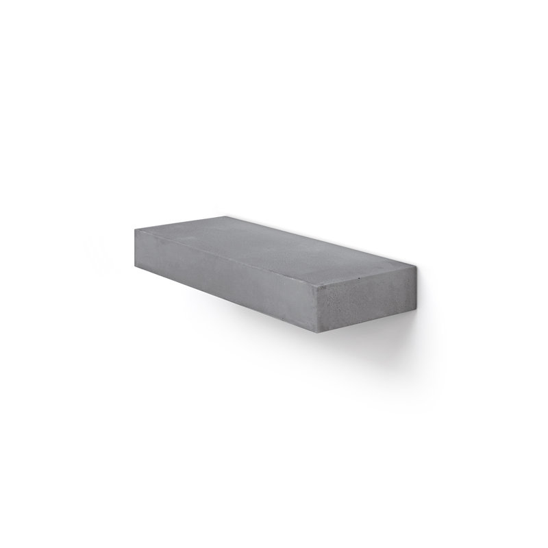 Sliced Concrete / Cement Floating Shelf, 1.57" H x 11.81" W x 4.72" D