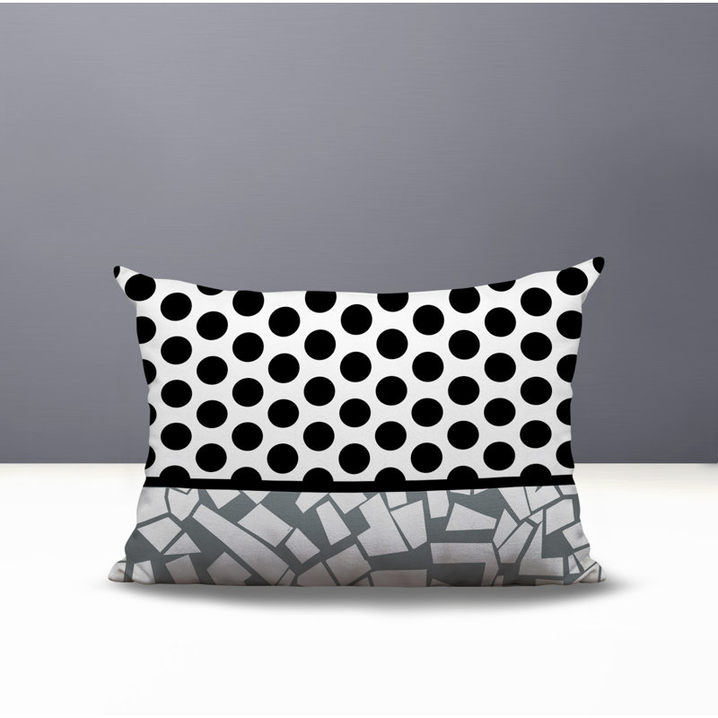 Oreiller rectangulaire réversible intérieur / extérieur Miva, Gris, Rectangulaire H 14 po x l 20 po
