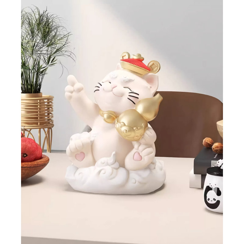 Apolito Figurines & Sculptures, White/Gold