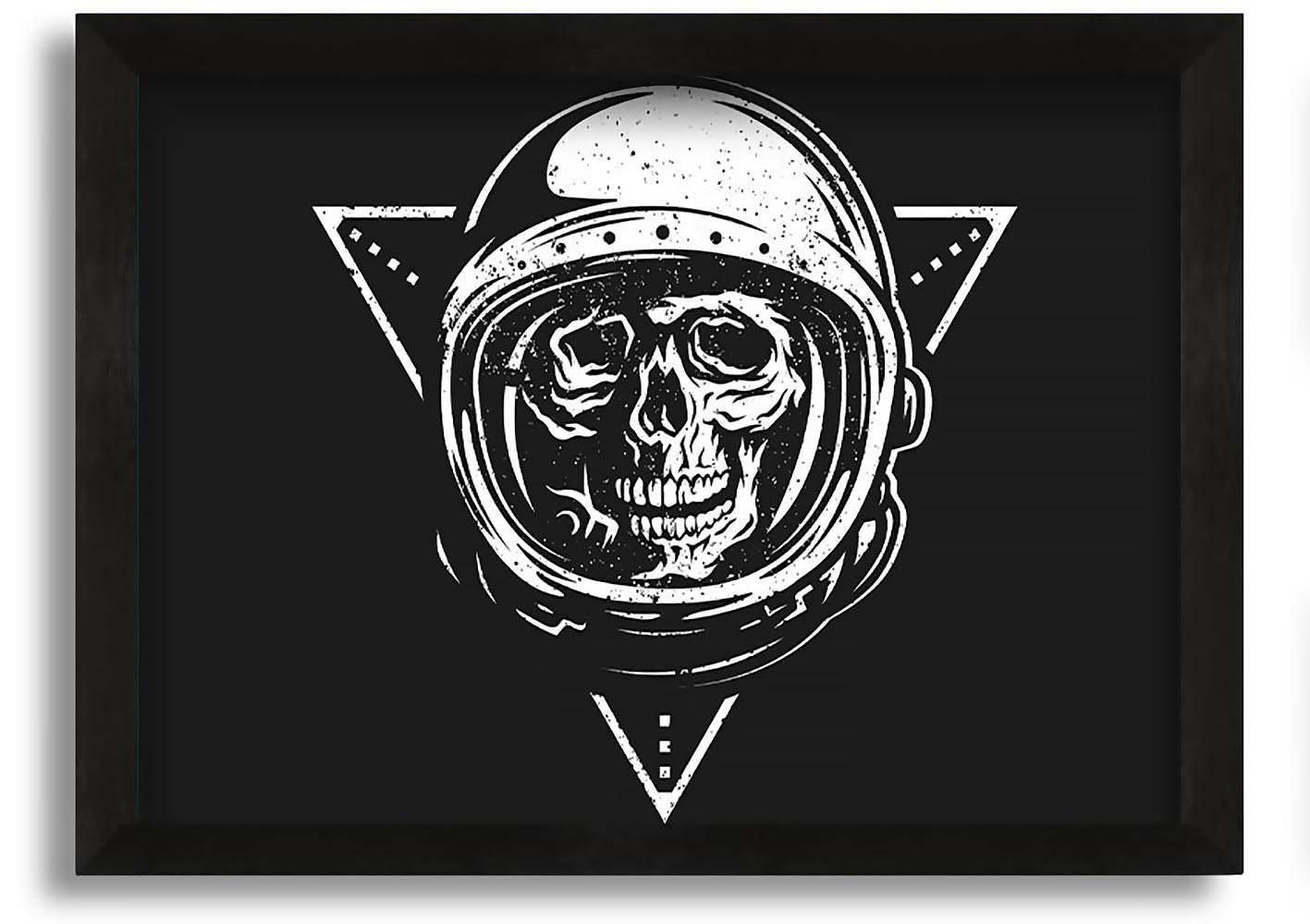Happy Larry Spaceman Skull - Picture Frame Art Prints on Canvas ...